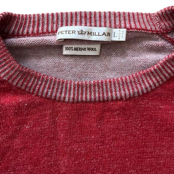 Peter Millar Rich Red Crewneck Sweater - Picture 5 of 6